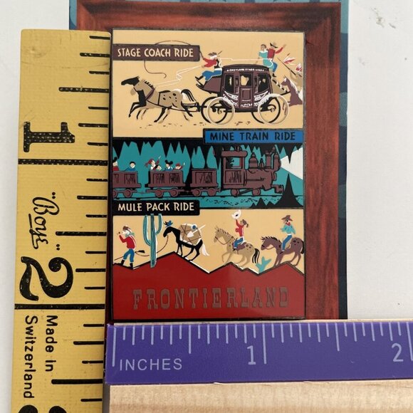 Disney 04 Disneyland Attraction Poster LE Pin Series FRONTIERLAND - Picture 4 of 4